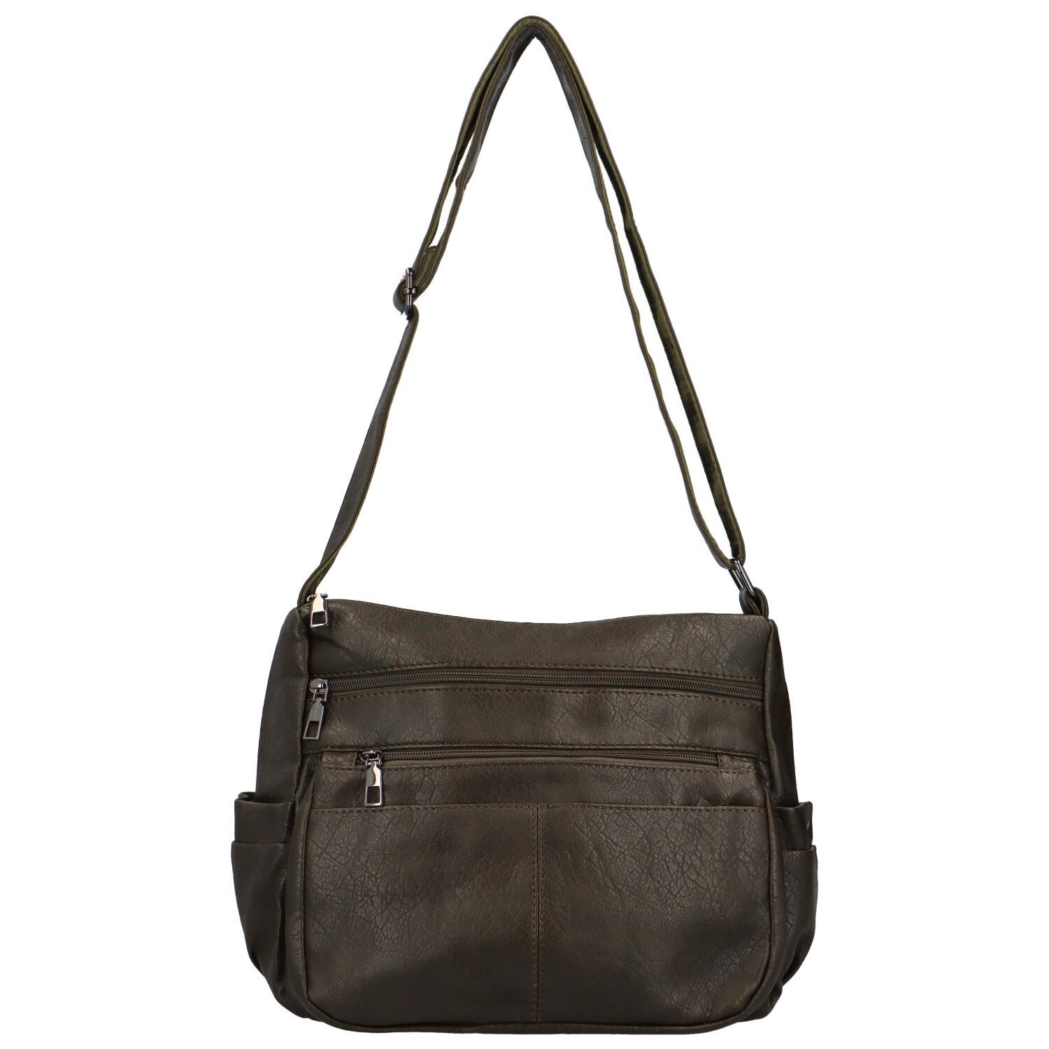 Dámská crossbody kabelka army-zelená - MaxFly Florika