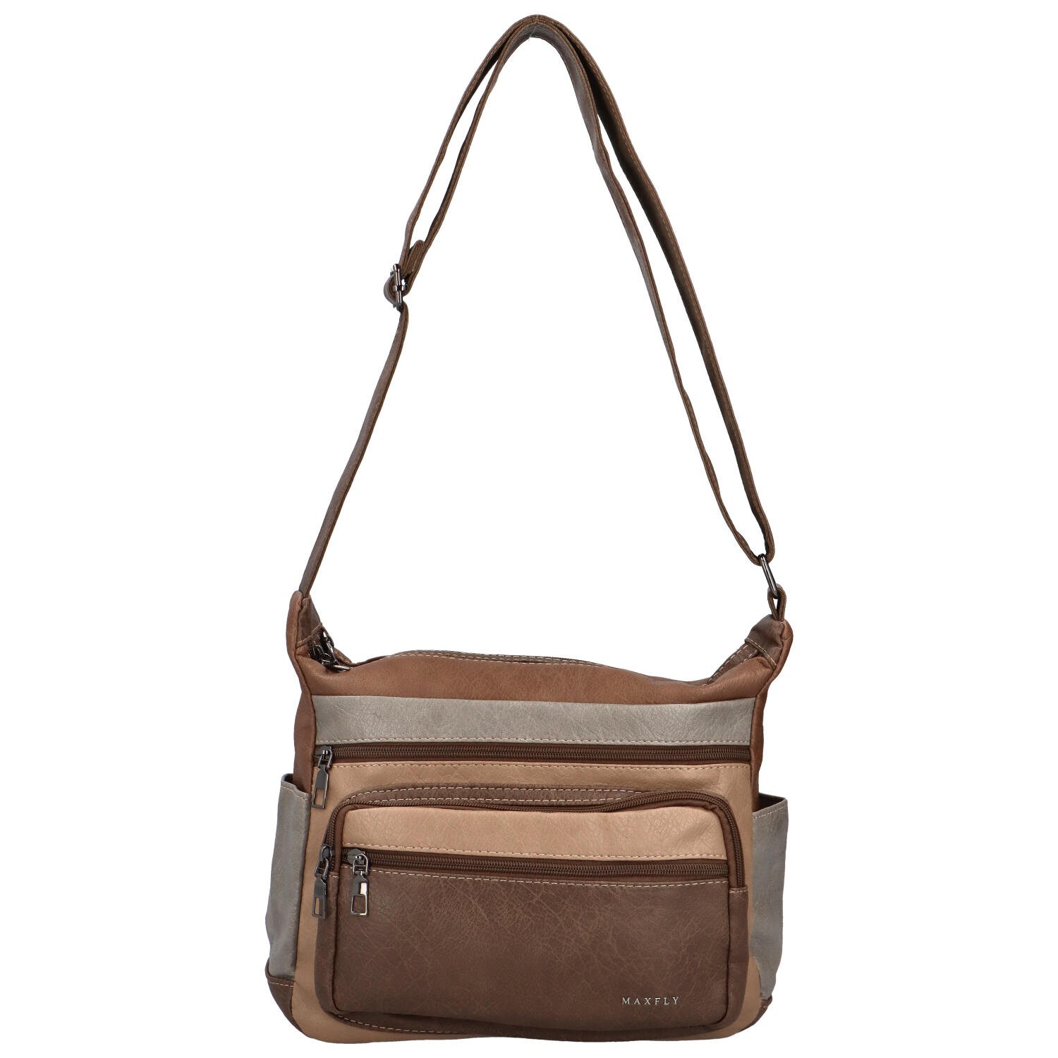 Dámská crossbody kabelka taupe - MaxFly Fiorella