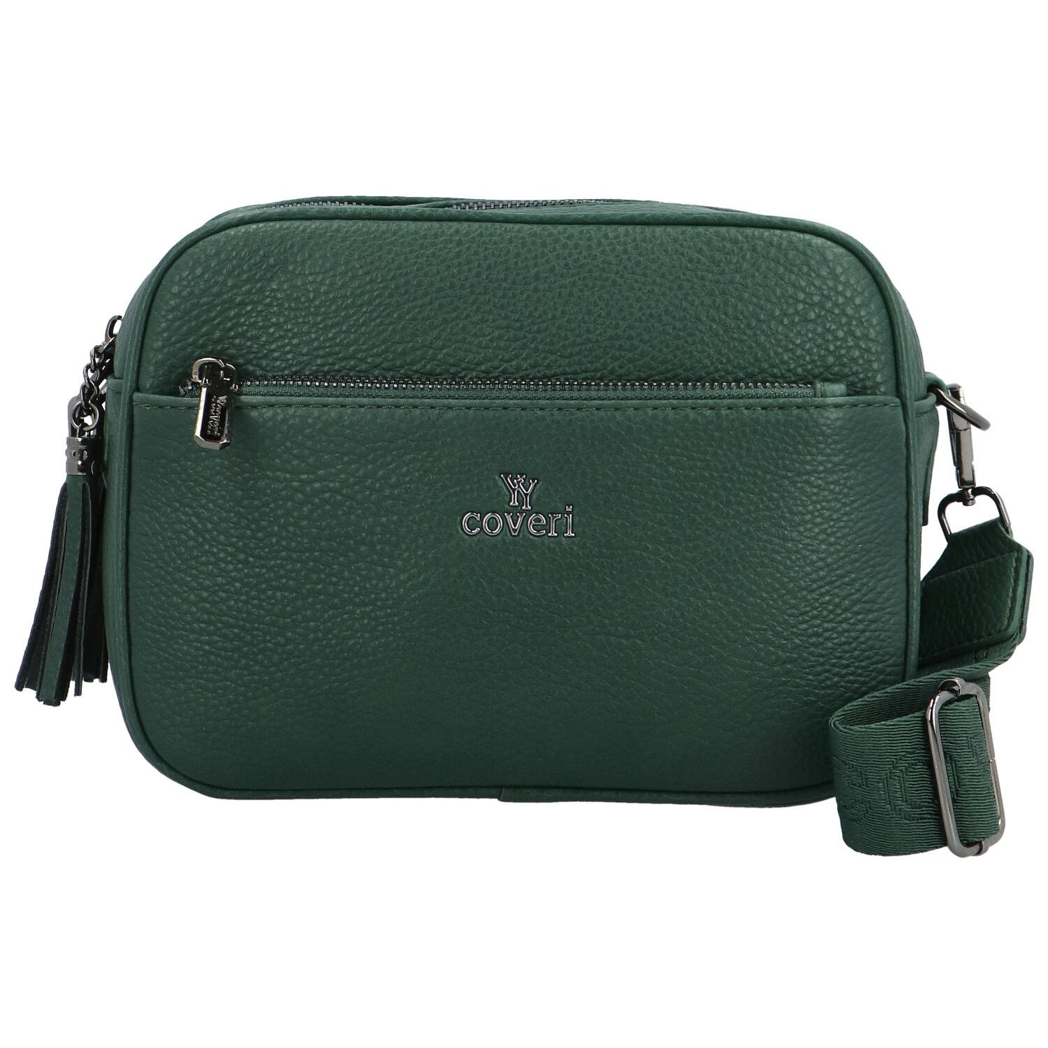 Dámská crossbody kabelka tmavě zelená - Coveri Tyris