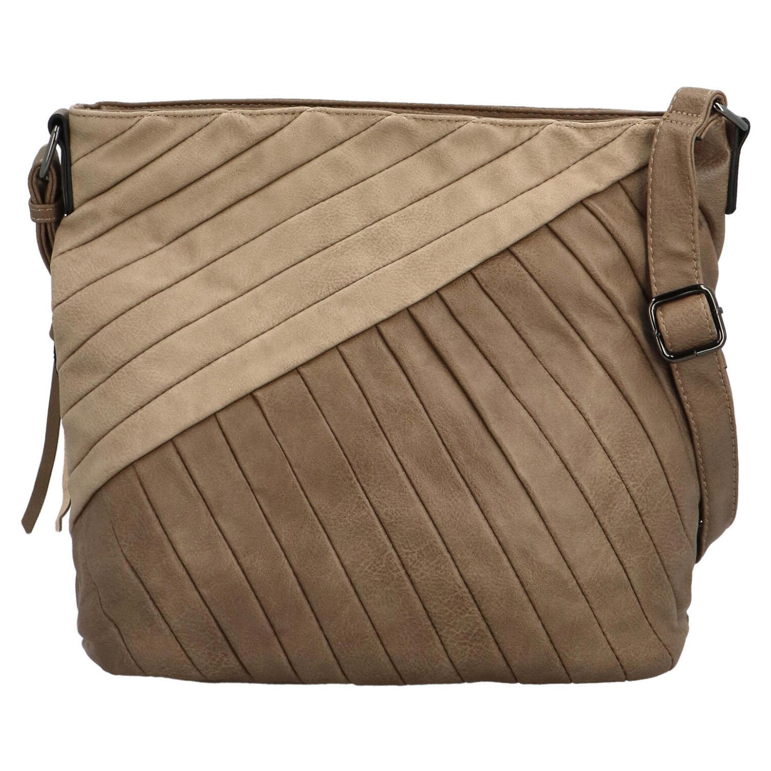 Dámská crossbody kabelka taupe - Coveri Lenhara