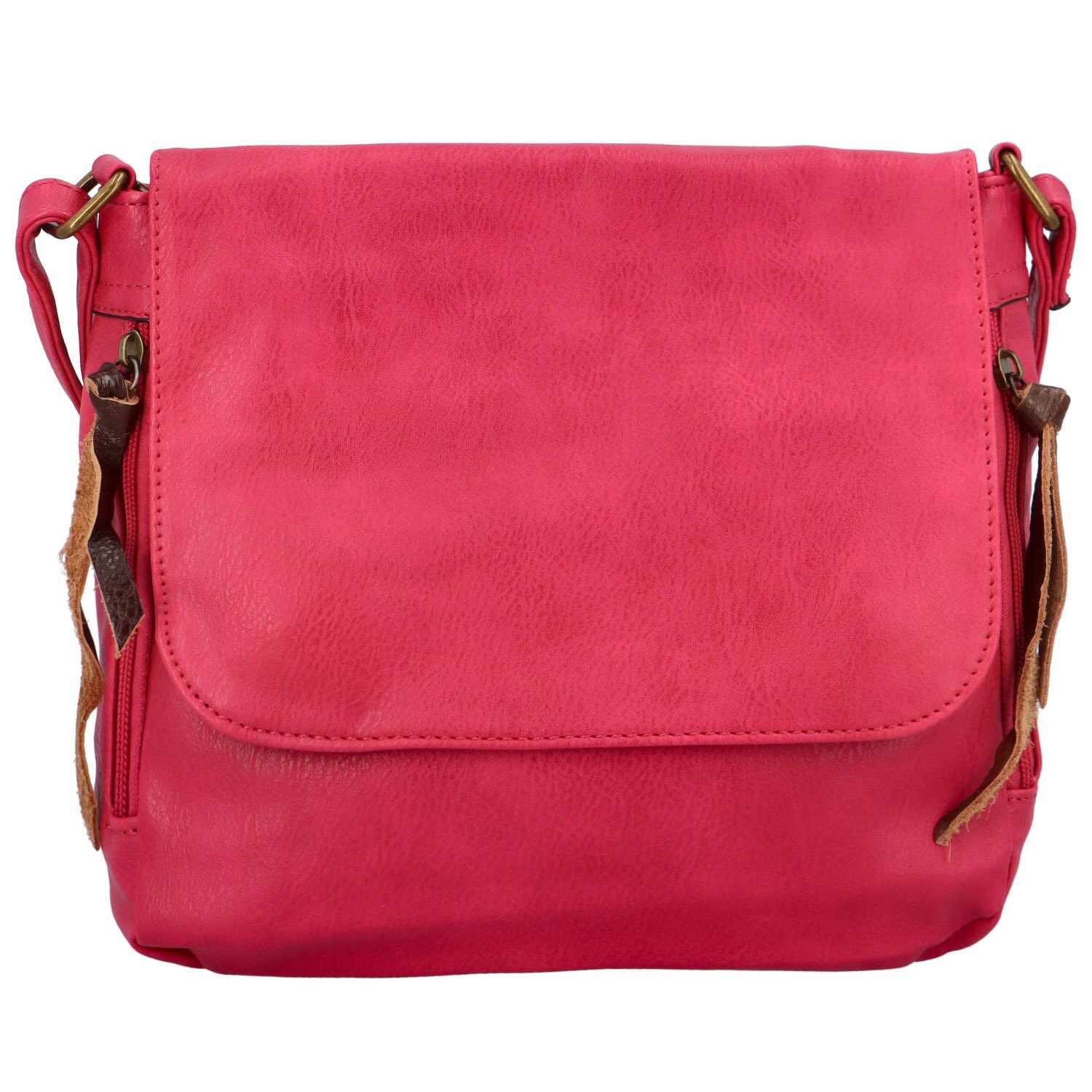 Dámská crossbody kabelka fuchsiová - Paolo bags Valika