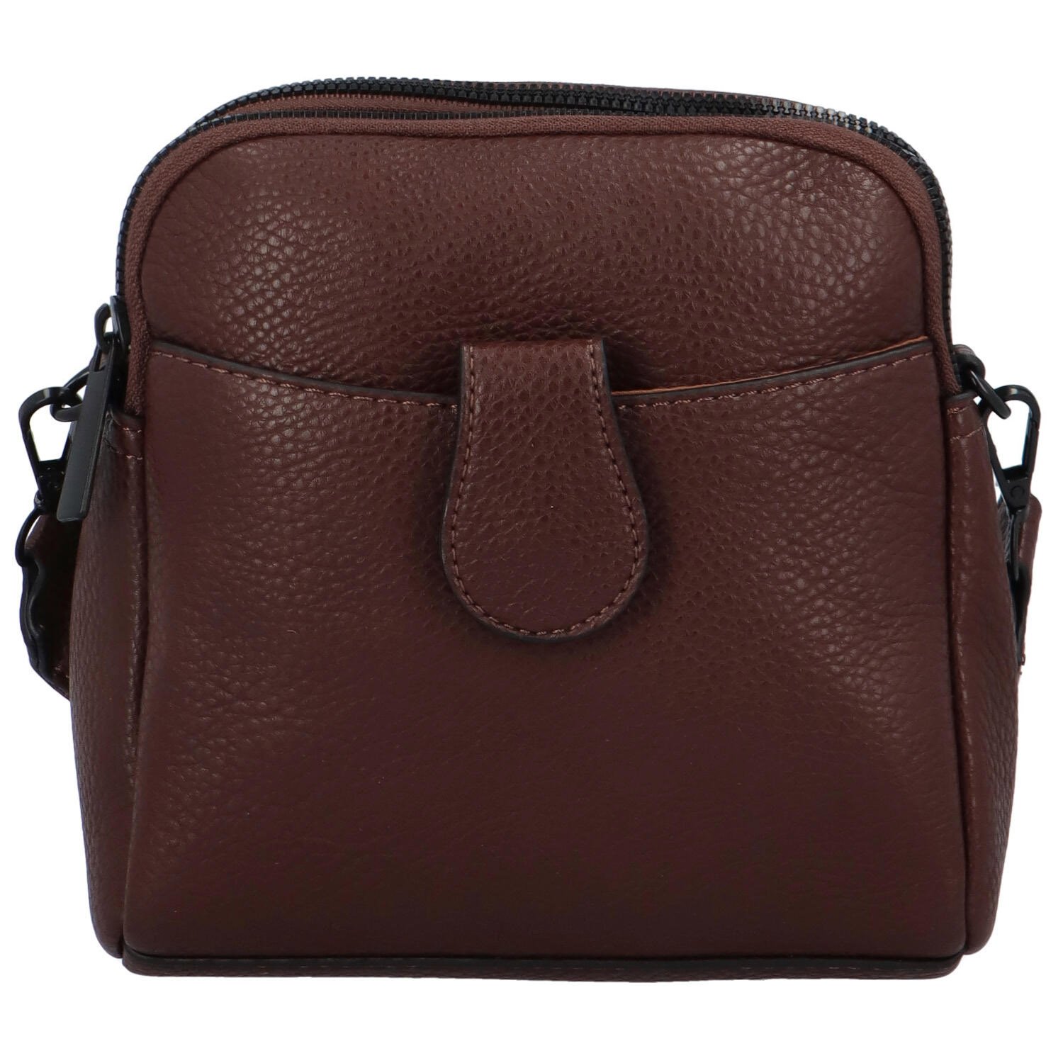 Dámská crossbody kabelka/taška čokoládová hnědá - Paolo bags Sarah