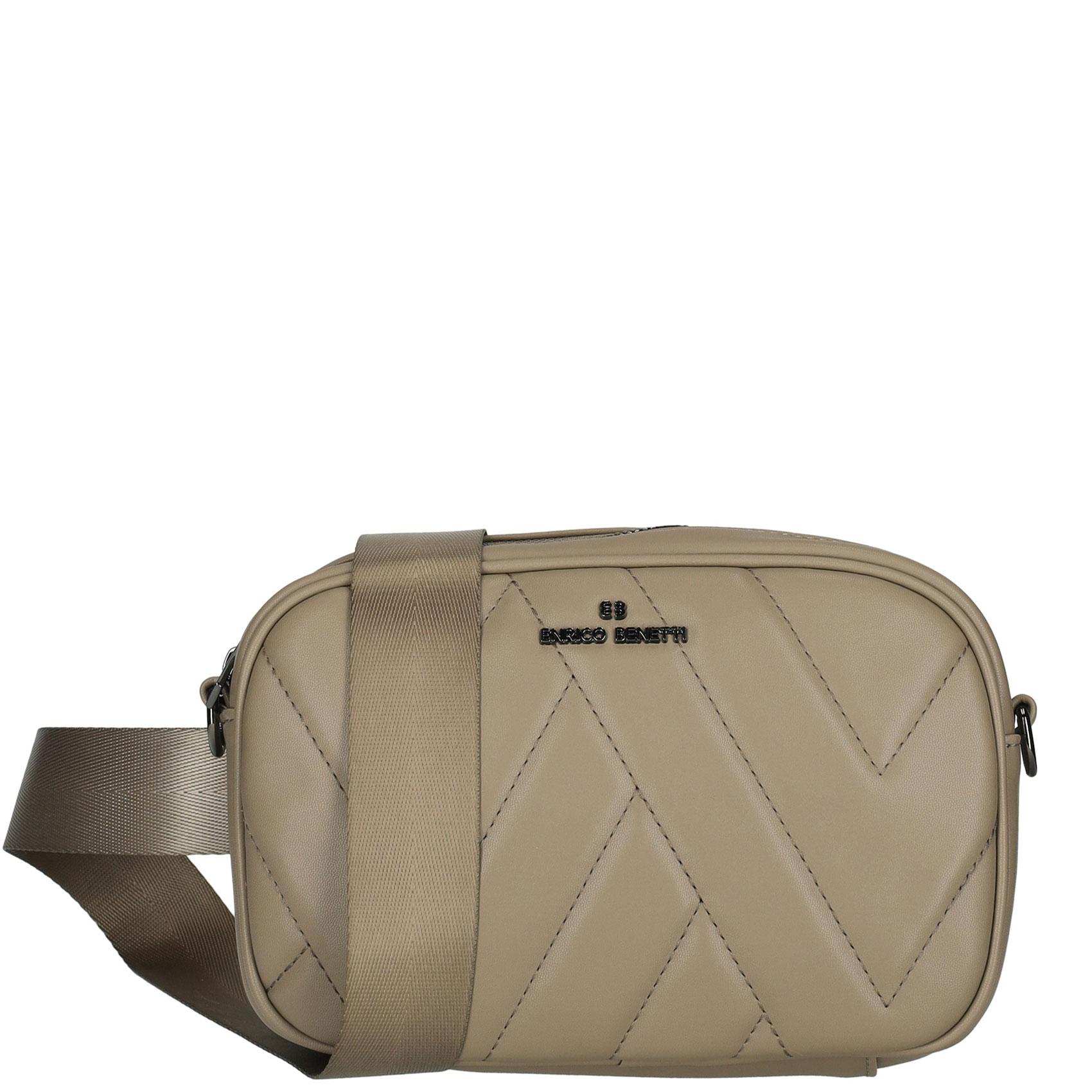 Dámská crossbody kabelka taupe - Enrico Benetti Smelly