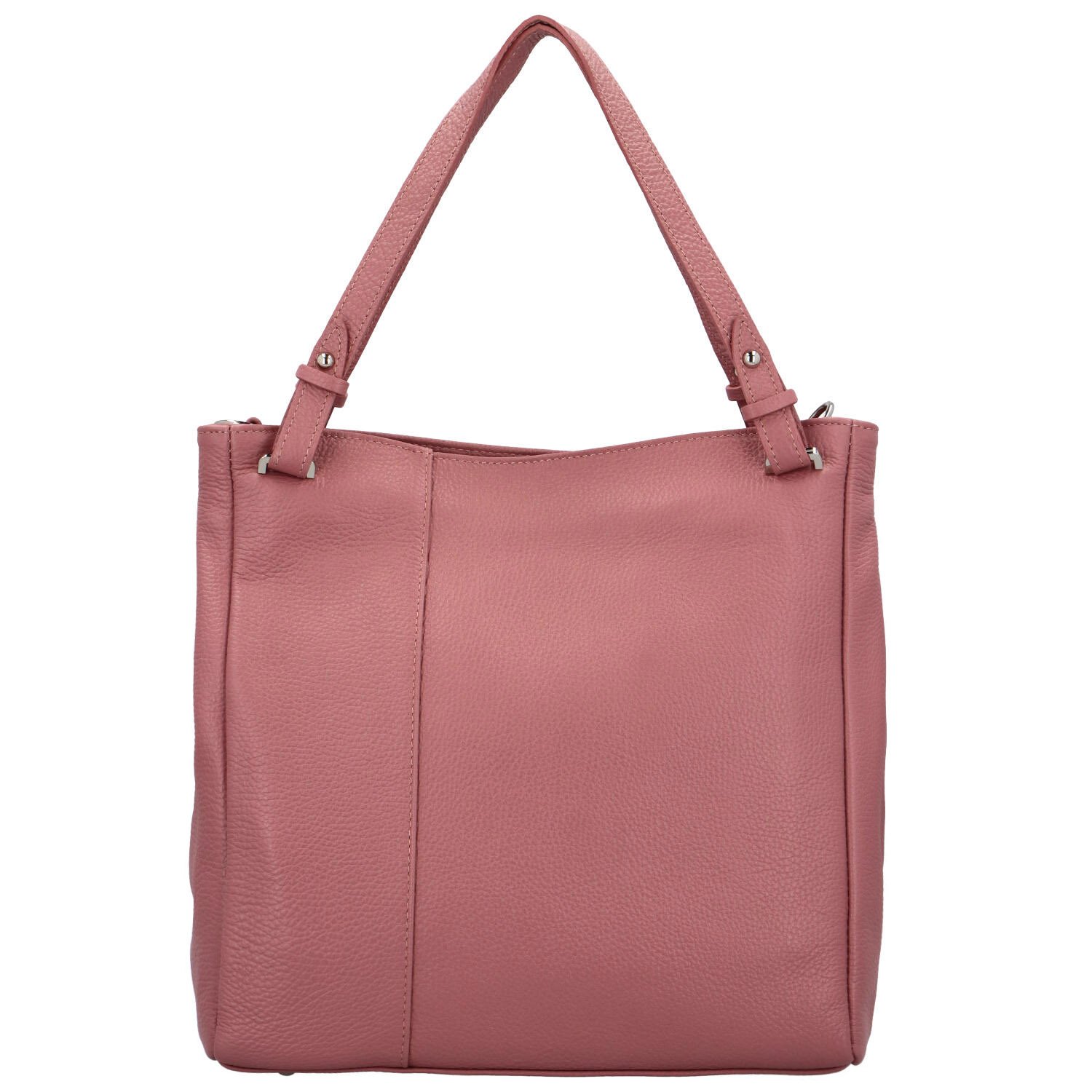 Dámská kožená kabelka přes rameno růžová - ItalY Neprolis