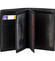 Pánská kožená peněženka černá - Delami 8702