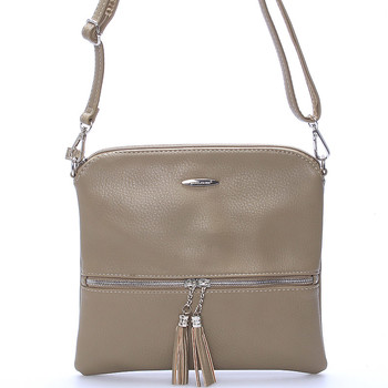 Originální dámská crossbody kabelka khaki - David Jones Sanna