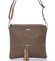 Originální dámská crossbody kabelka tmavá camel - David Jones Sanna