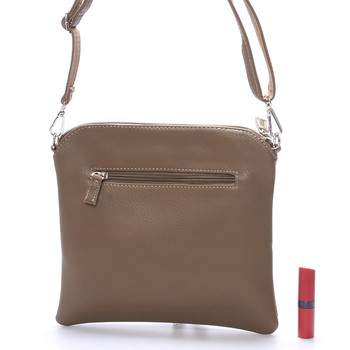 Originální dámská crossbody kabelka tmavá camel - David Jones Sanna