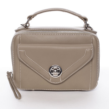 Malá atraktivní khaki dámská crossbody kabelka - David Jones Lalita