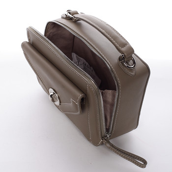 Malá atraktivní khaki dámská crossbody kabelka - David Jones Lalita