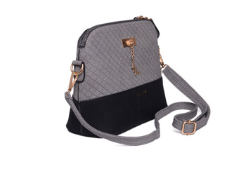 Dámská crossbody kabelka šedo černá - Vuch Carrie