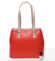 Dámská kožená kabelka červená - Delmi Vera Pelle Nairobia