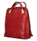 Dámský kožený batoh kabelka červený - Katana Bernardina