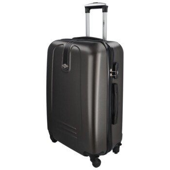 Skořepinový cestovní kufr tmavě šedý - RGL Jinonym L