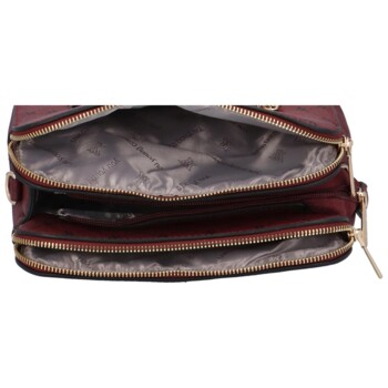 Dámská crossbody kabelka vínová - Coveri Lindena