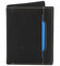 Pánská kožená peněženka černá - Diviley Rangan R Blue