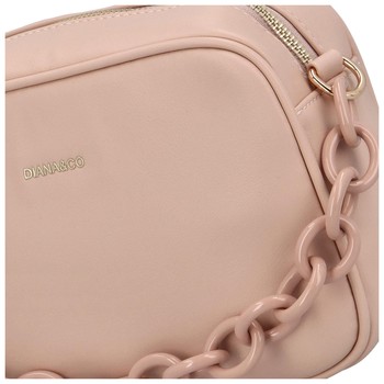 Dámská crossbody kabelka pudrově růžová - DIANA & CO Aftery