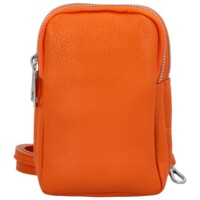 Dámské kožené crossbody pouzdro oranžové - Delami Valli