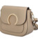 Dámská kožená crossbody kabelka světlá taupe - ItalY Pretty