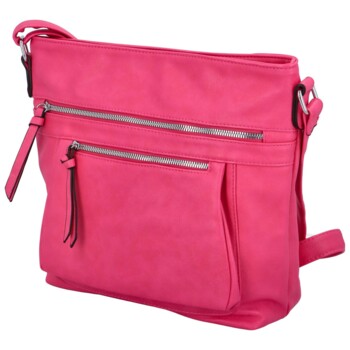 Dámská crossbody kabelka fuchsiová - Paolo bags Xanthe