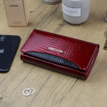 Dámská kožená peněženka červená - Gregorio Issis