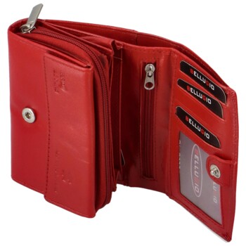 Dámská kožená peněženka červená - Bellugio Odetta