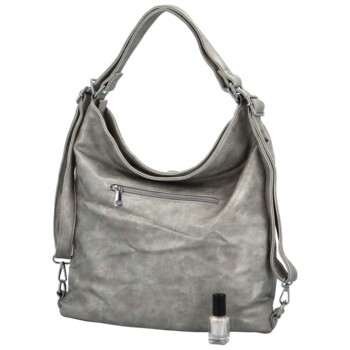 Dámský kabelko/batoh stříbrný - Romina & Co Bags Kiraya