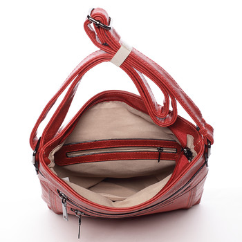 Moderní střední crossbody kabelka červená - Delami Karlie