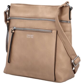 Dámská crossbody kabelka taupe - Coveri Daleina