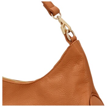 Dámská kožená crossbody camel - Delami Javier