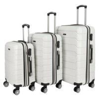 Cestovní plastový kufr bílý - Ormi Kalmax SADA