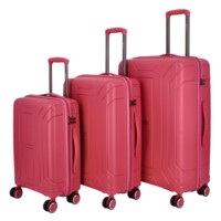 Cestovní plastový kufr růžový - Ormi Maroon SADA