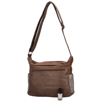 Dámská crossbody kabelka taupe - MaxFly Fiorella