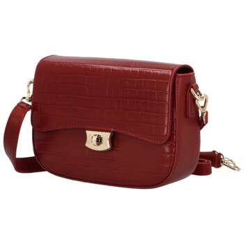 Dámská crossbody kabelka vínová - David Jones Faisal