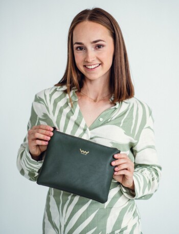 Dámská crossbody kabelka tmavě zelená - Vuch Anna Dark Green