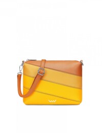 Dámská crossbody kabelka žlutá - Vuch Coalie Striped Yellow