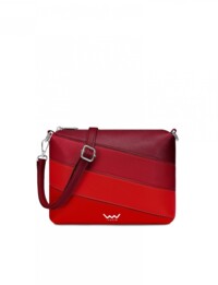 Dámská crossbody kabelka červená - Vuch Coalie Striped Red