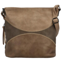 Dámská crossbody kabelka taupe - Firenze Kupri