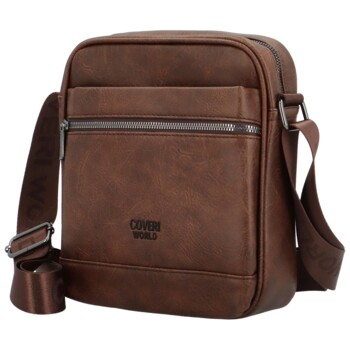 Pánská crossbody taška coffee - Coveri Arnolf