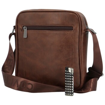 Pánská crossbody taška coffee - Coveri Arnolf