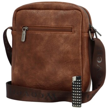 Pánská crossbody taška hnědá - Coveri Zaviar