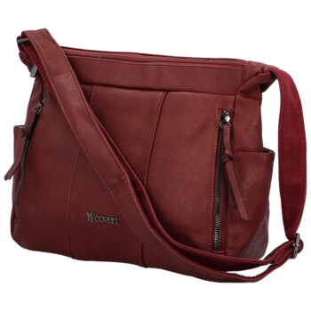 Dámská crossbody kabelka vínová - Coveri Rajsa