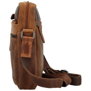 Kožená crossbody taška camel - GreenWood Mortes