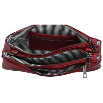 Dámská crossbody kabelka tmavě červená - MaxFly Kandes