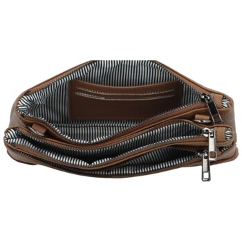 Dámská crossbody kabelka tmavě béžová - MaxFly Kandes