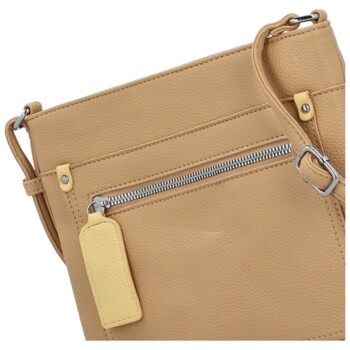 Dámská crossbody kabelka camel - Maria C Edera