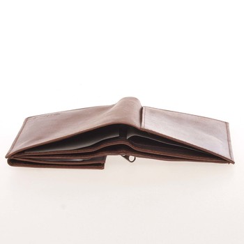 Módní pánská kožená koňaková peněženka - Delami Marquis