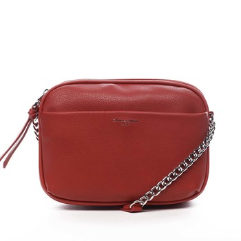 Dámská crossbody kabelka červená - David Jones Berivan Two