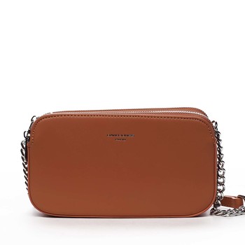 Malá dámská crossbody kabelka oranžová - David Jones Lily